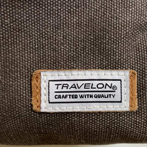 Travelon Anti-Theft Crossbody Bag, Canvas, Locking Compartments and Strap, RFID - Picture 4 of 9